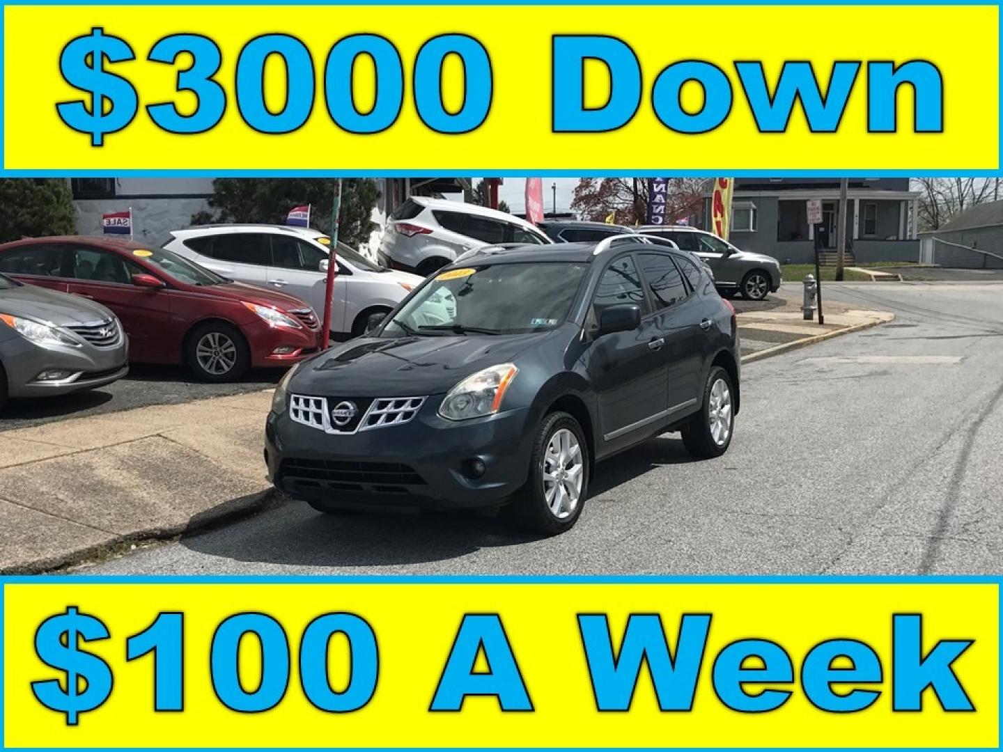 2013 Blue /Gray Nissan Rogue S (JN8AS5MV0DW) with an 2.5 V4 engine, Automatic transmission, located at 577 Chester Pike, Prospect Park, PA, 19076, (610) 237-1015, 39.886154, -75.302338 - Photo#0